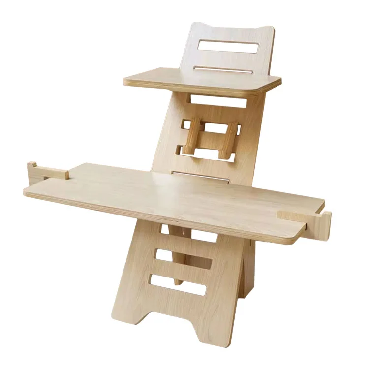 Height Adjustable Standing Desk Stand Up Laptop Table Computer Workstation Sit To Stand Up Desktop Riser