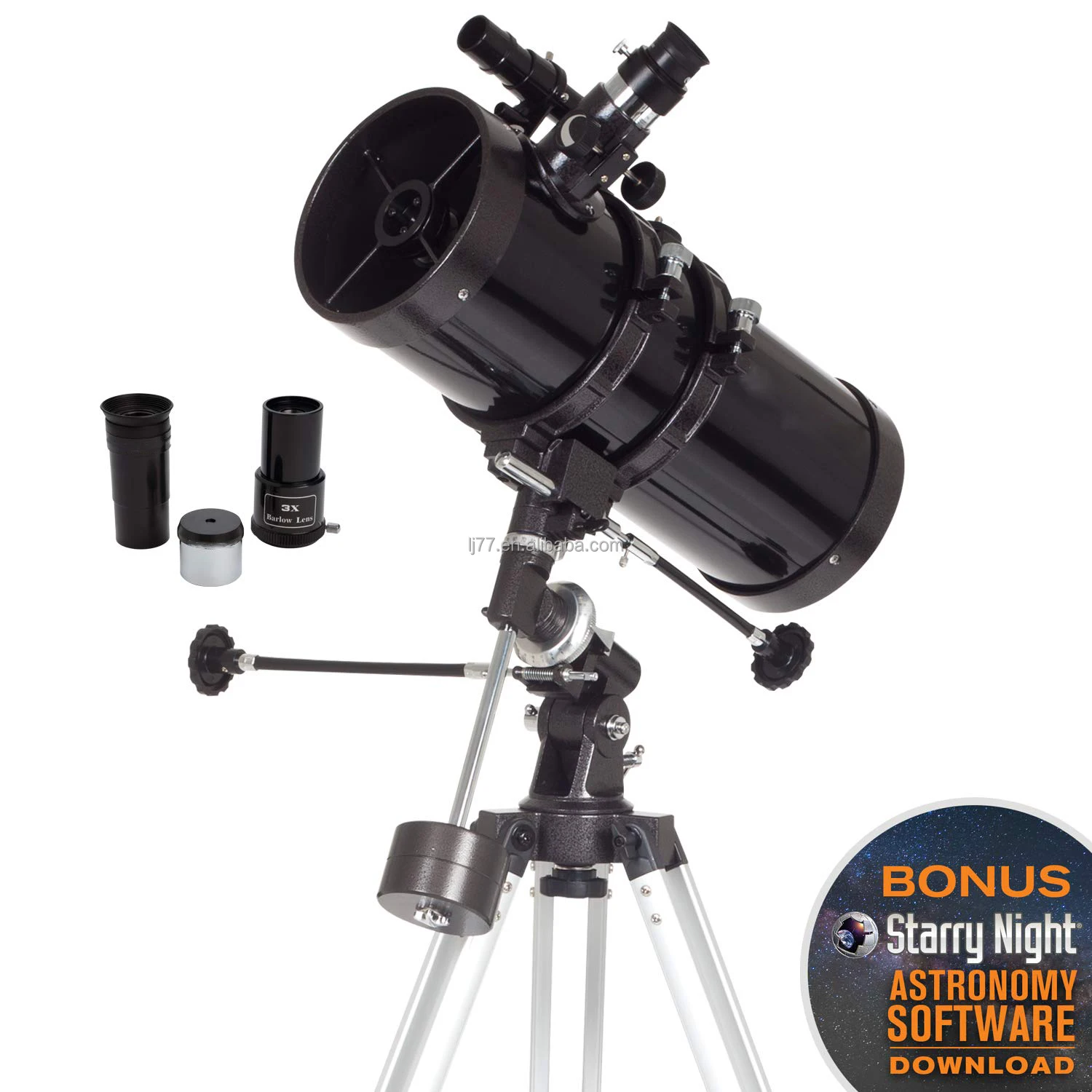 LIJING F800203EQIV-A Cellphone  Reflector Professional Astronomical Telescope to Watch Moon