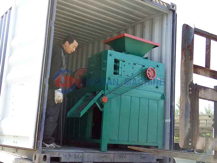 Small automatic working coal coke 290 ball pressing machine sawdust ball briquette making machine