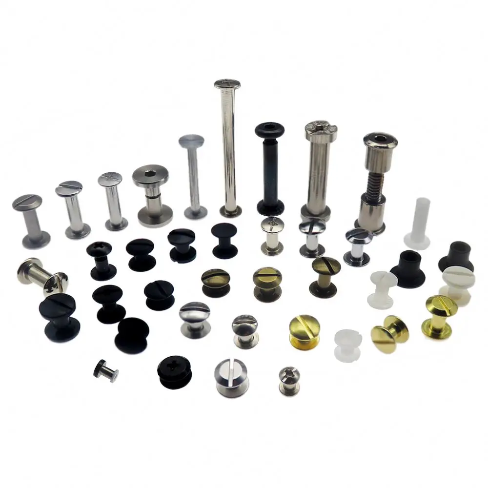 Fastener China Factory Screw Post Binding Locking Chicago Screw Use for Leather Kydex Holster Belt Wallet Sofa