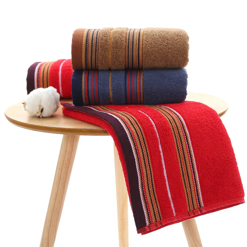 
Factory wholesale high quality soild color 100 cotton soft absorbent gift custom logo towel 