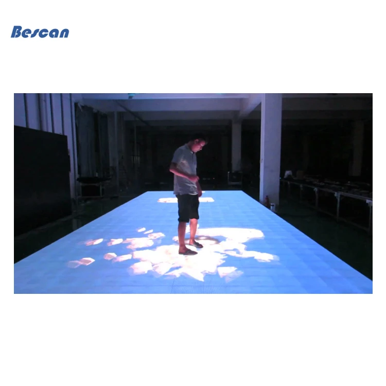 Intelligent Indoor Led Screen Dance Floor Night DJ Disco Club Stage P3.91 Interactive Floor Screen