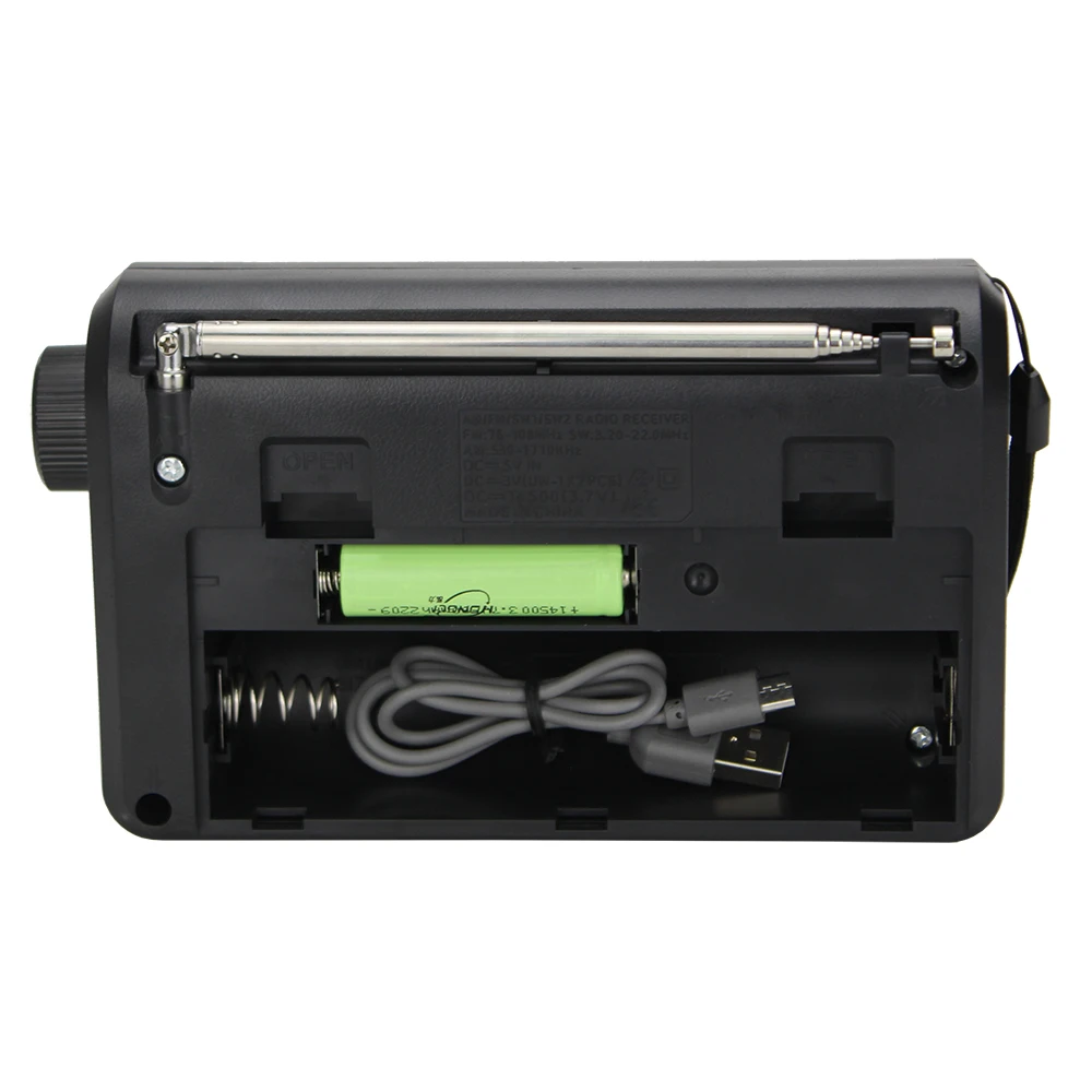 DC charge am fm sw 4 band mini radio portable am fm multiband pure radio with AA battery warehouse FP-803