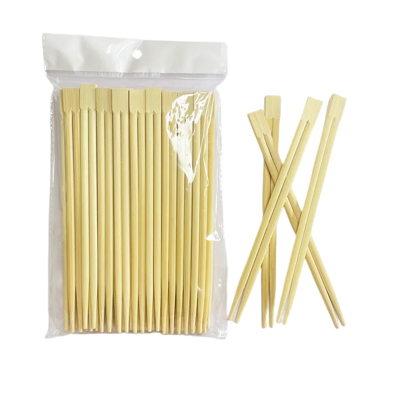 Bamboo Disposable Chopstick Natural With Custom Logo For Japanese Sushi  Used With Paper Cover