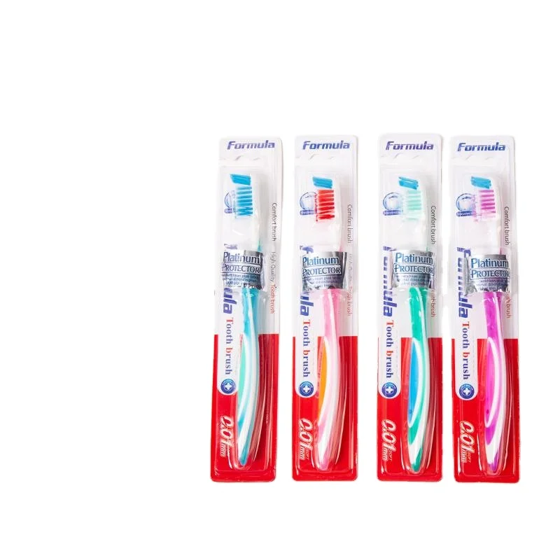 Yangzhou factory direct sale gum massage whitening teeth manual plastic toothbrush