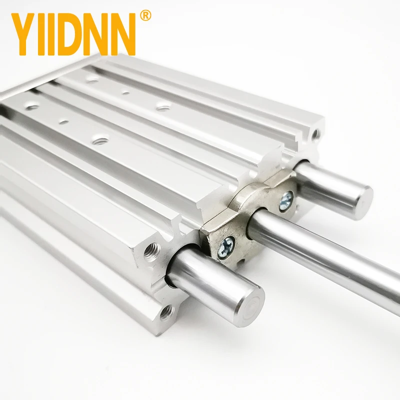 MGPM SMC size Compact Guide Cylinder BORE 12 16 20 25 32 40 50 63 adjustable Stroke