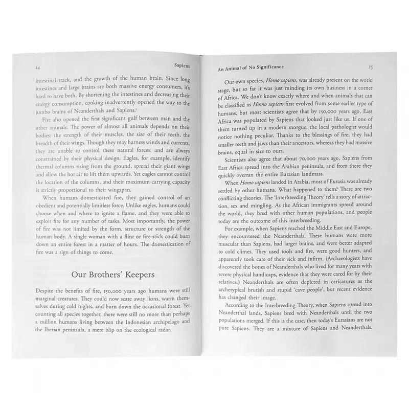 paper & paperboard printing  Israeli super bestseller English original makes humans re-examine their Homo sapiens