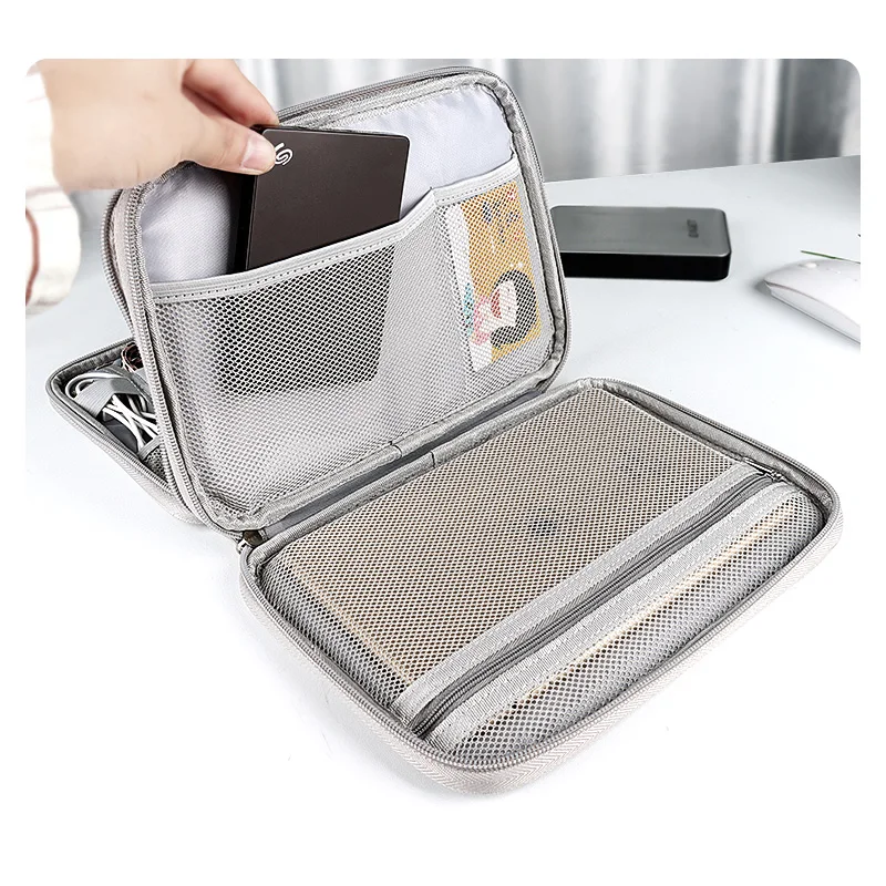 Custom Hot Sale Electronics Cable Storage Bag Universal Electronics Accessories travel Organizer cable bag