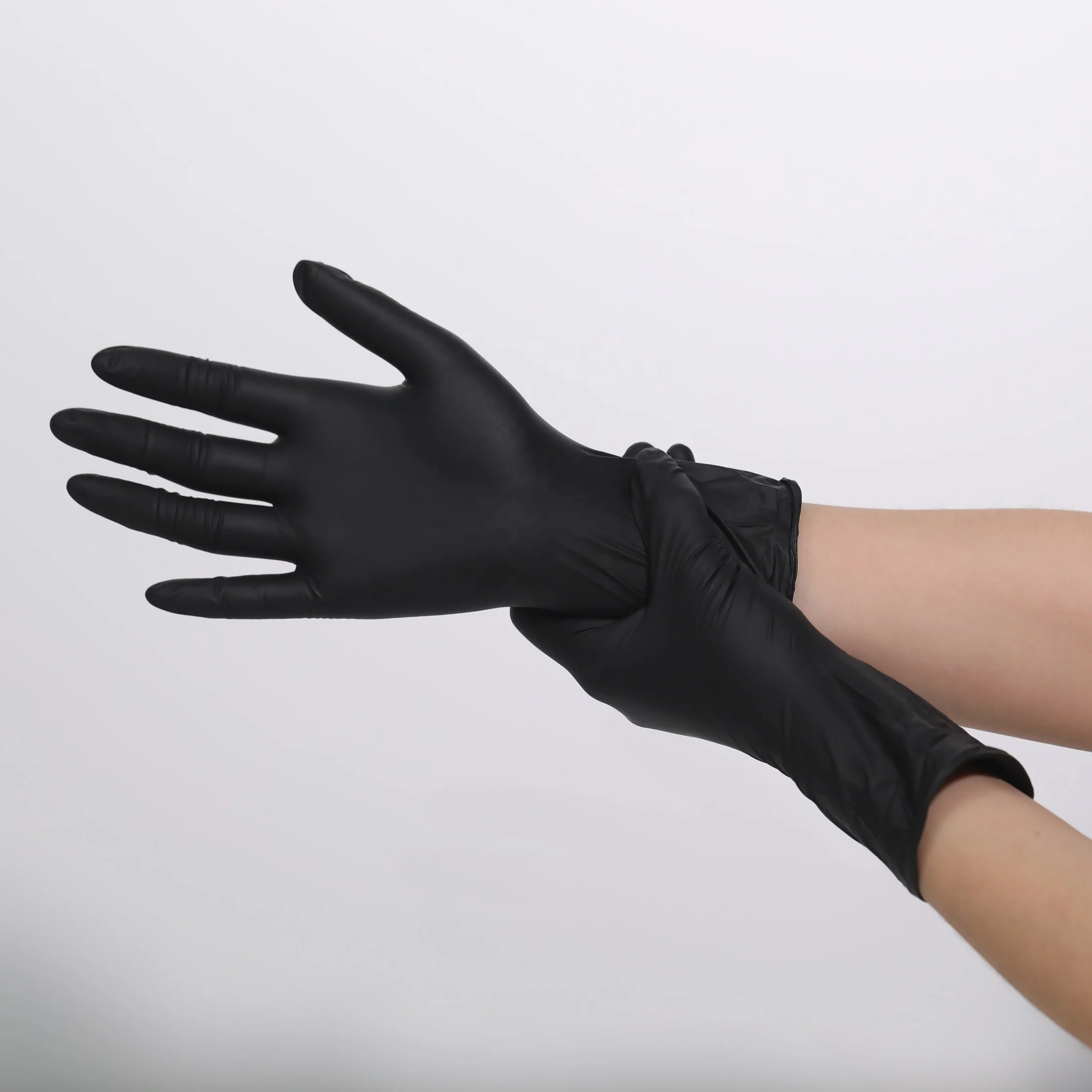 Wholesale Nitrile glove High Quality Powder Free Disposable Medical Tattoo Beauty Food Rubber Pure Nitrile examination gloves
