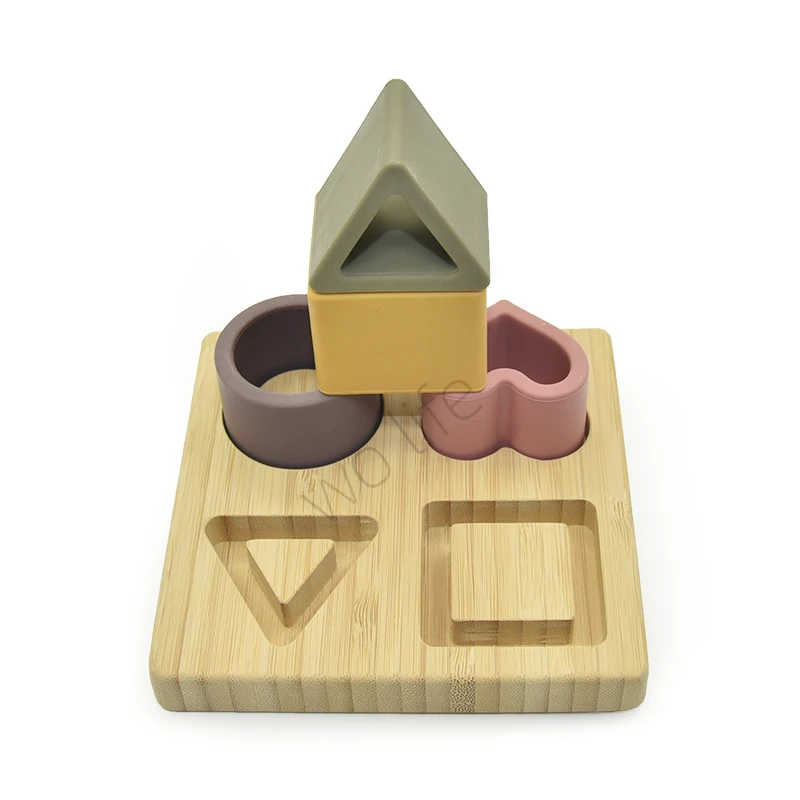 Hot Product Children Montessori Wooden Geometric Shape Educational Jigsaw Puzzle For Kids