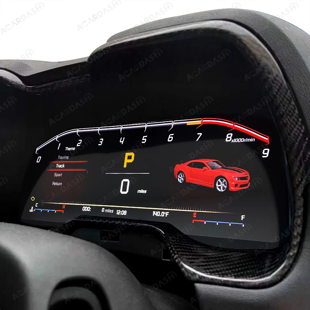 Acardash Camaro Screen for Gen 5th LCD Dashboard Digital Dash Gauges Speedometer Instrument Panel Digital Cluster For