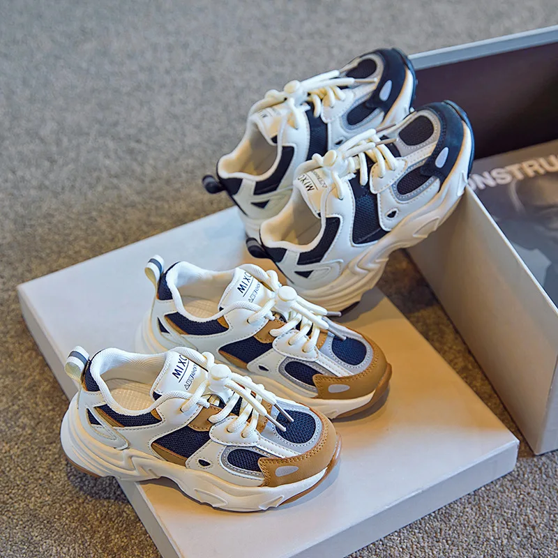 Оптовая продажа, модная детская спортивная обувь, повседневная обувь для мальчиков, легкие сетчатые детские кроссовки для бега на открытом воздухе