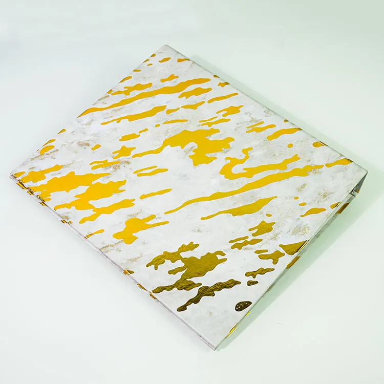 Loose Leaf Binder Planners Hard Cover Gold 3 Ring Marble Custom A6 Binder Notebook Hard Cover Ring Binder