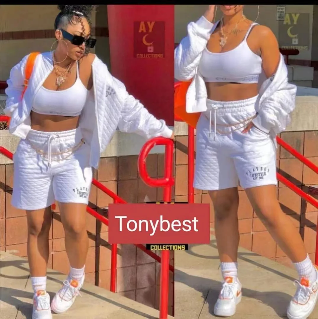 Tank and Shorts Set Women Long Sleeve Jacket Dressy Fashion Casual Workout Tracksuit Autumn Y2k