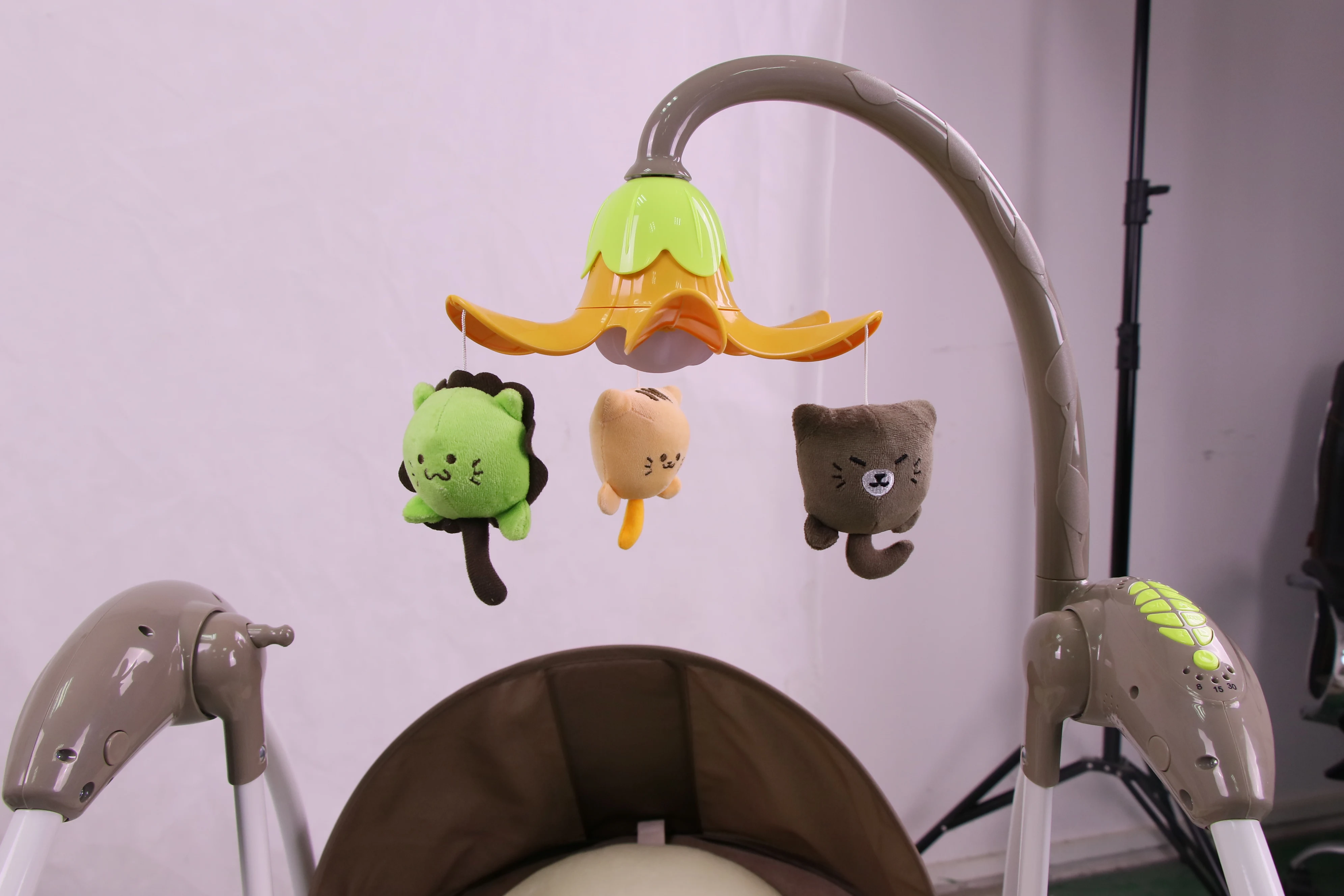 Европейский стандарт, оптовая продажа, многофункциональный электрический детский высокий стул для кормления ребенка, розовый, зеленый, красивый, белый