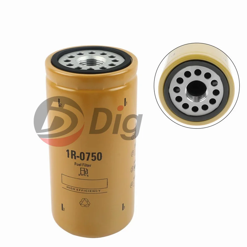 1R0750 Excavator E320D Fuel Filter 1R-0750 P551313 BF7633 FF5320