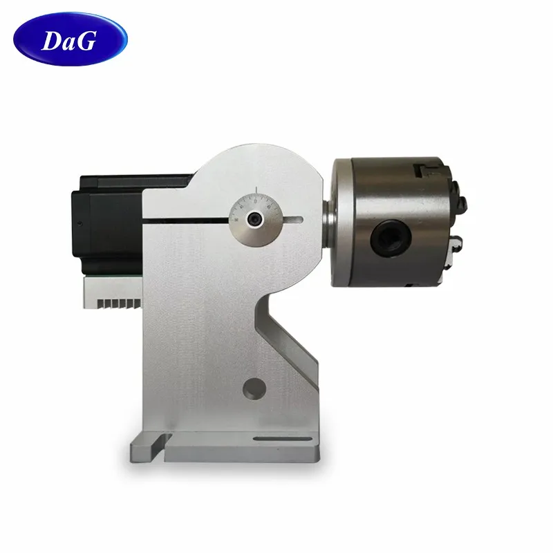 Factory Cheap Fiber Laser Marking Machine Rotating Fixture For Round Decoration Metal Pens Marker Rotary Axis 