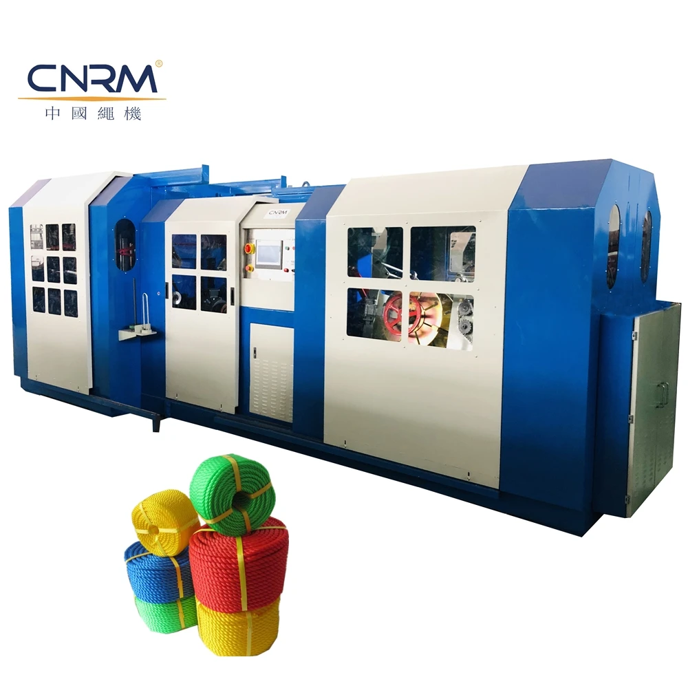 CNRM 3/4 Strands Automatic Twisted Monofilament Raffia Danline PP PE HDPE Nylon Pet Plastic Rope Making Machine for sale