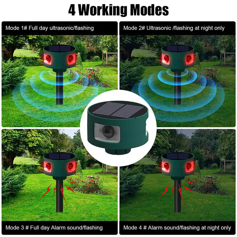 ultrasonic speaker animal repeller animal deterrent solar powered ultrasonic mouse dog bird cat repeller