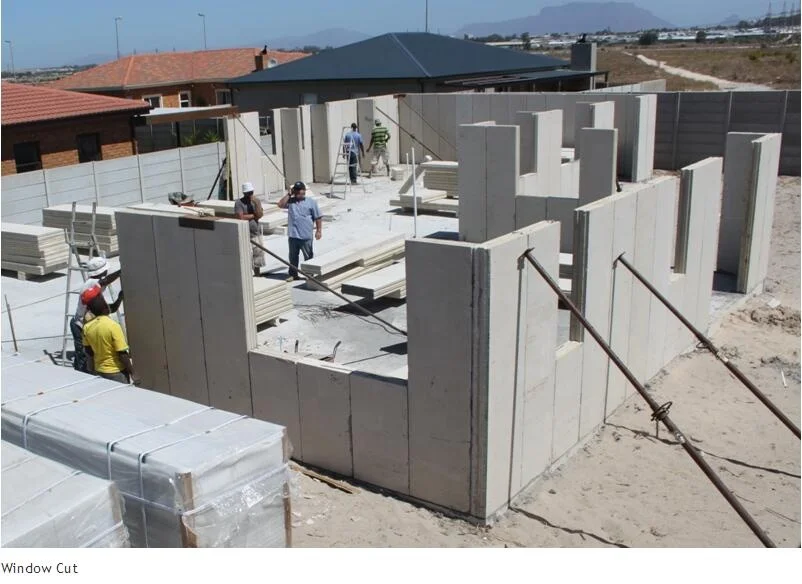 Better and cheaper than steel structure building - Daquan EPS cement sandwich wall panel building system.