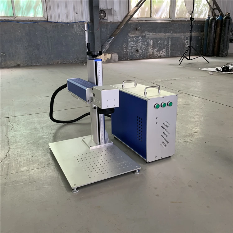 20W 30W 50W Desktop Split Fiber Laser Marking Machine For Metal