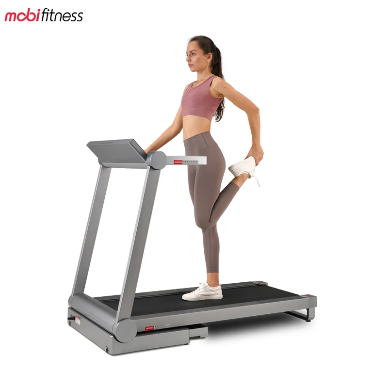 Новинка складная беговая дорожка Mobifitness супер синий