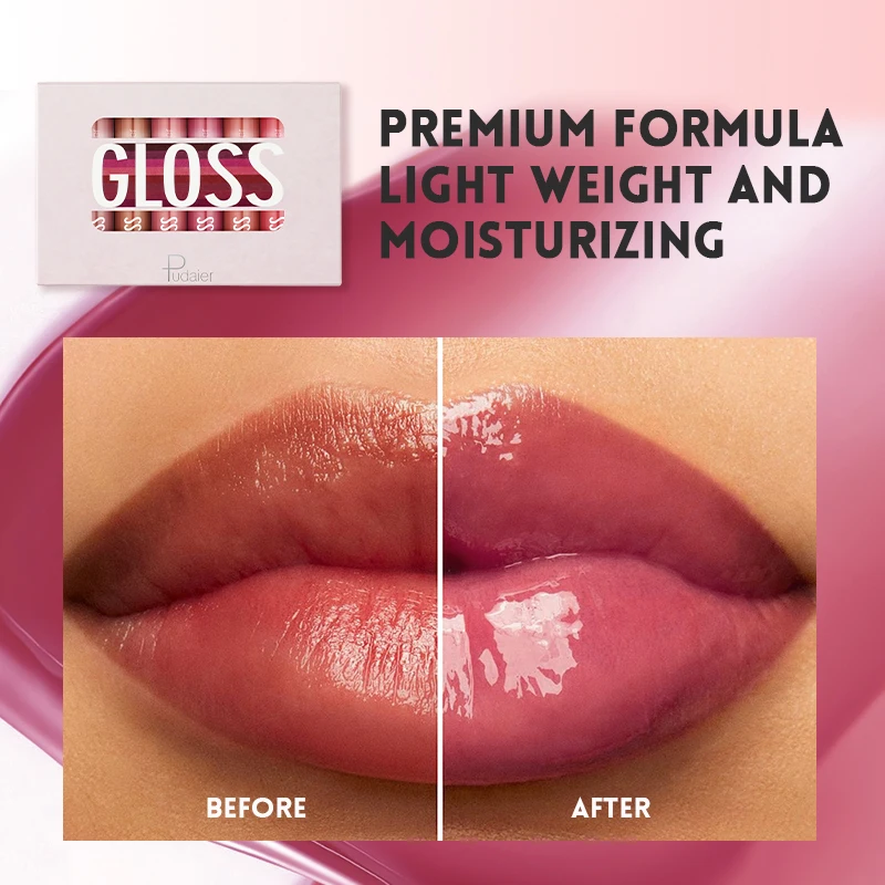 OEM Custom Logo 8colors Creamy Texture Moisturizing Lasting Plumping Glossy Lipstick Set Private Label Non-sticky Vegan Lipstick