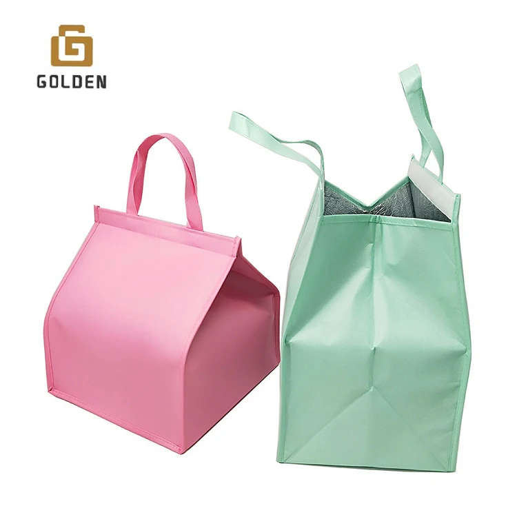 Golden Comercial Portable Gloss Pvc Cylindrical Women Portable Gloss Large Capacity Cooler Bag Custom Logo Insulated For Shipp