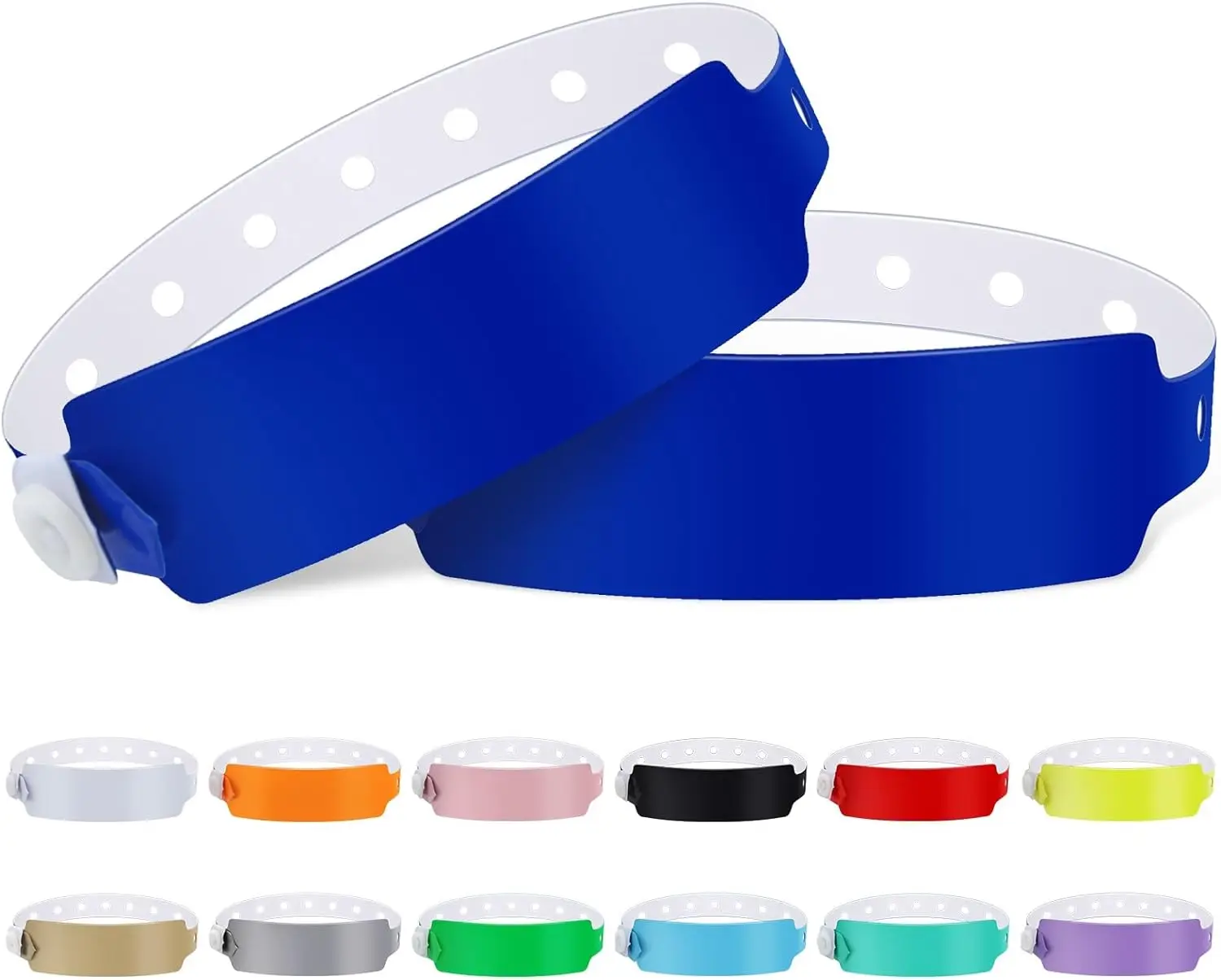 Vinyl Wrist Band Bracelets Hotel Plastic One Time Use Clear Identification PVC Button Bracelets OEM Customized personal design
