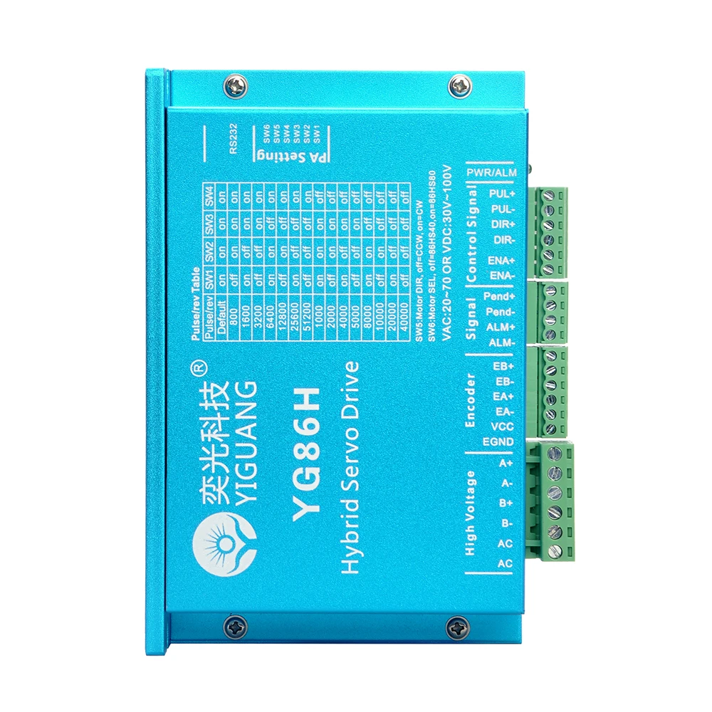 High quality hybrid servo driver YG86H/HBS86H Vac18v-80v NEMA34 motor controller