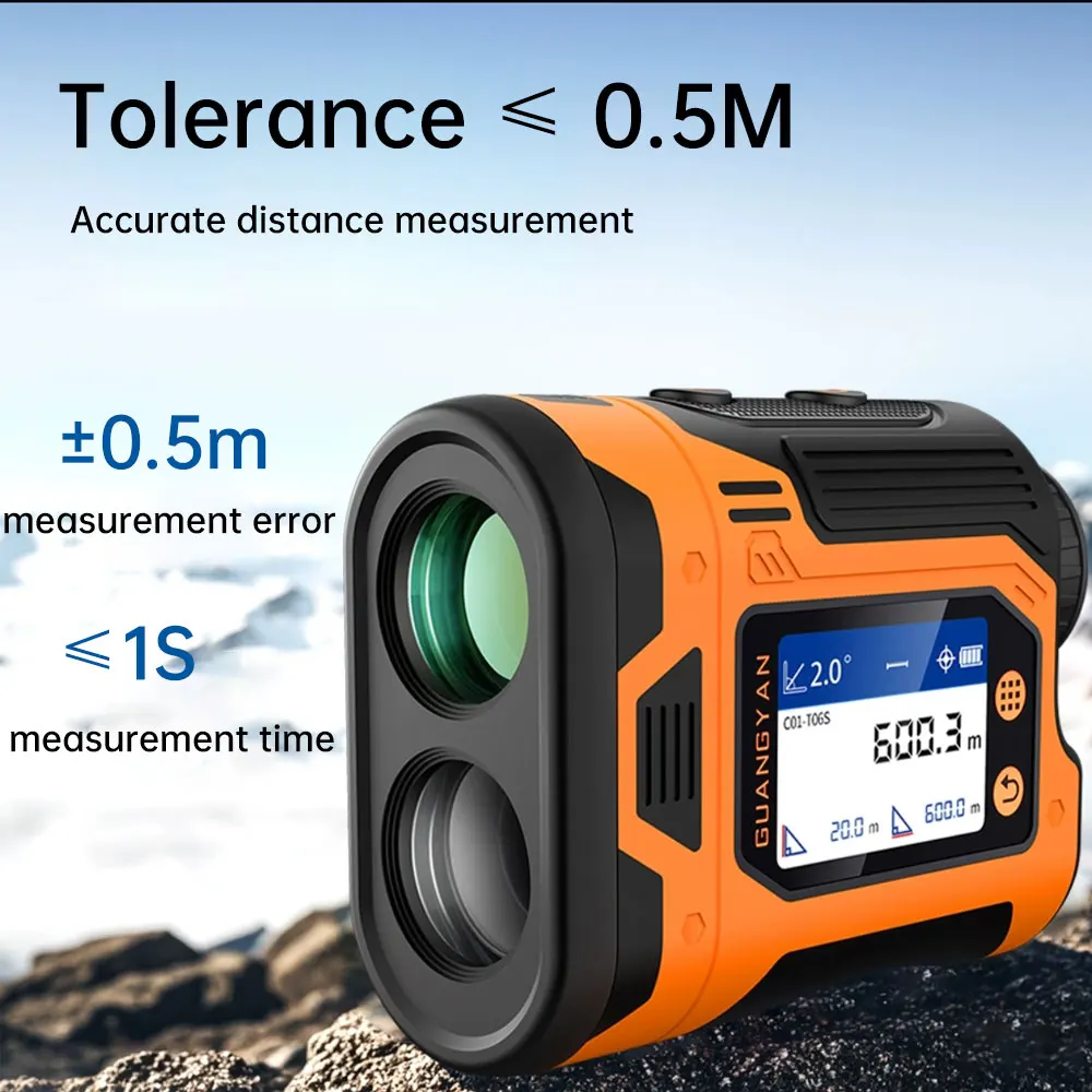 LCD Display C01 IP65 Waterproof 6X zoom mini Golf laser rangefinder High Accuracy Laser Distance laser distance meter