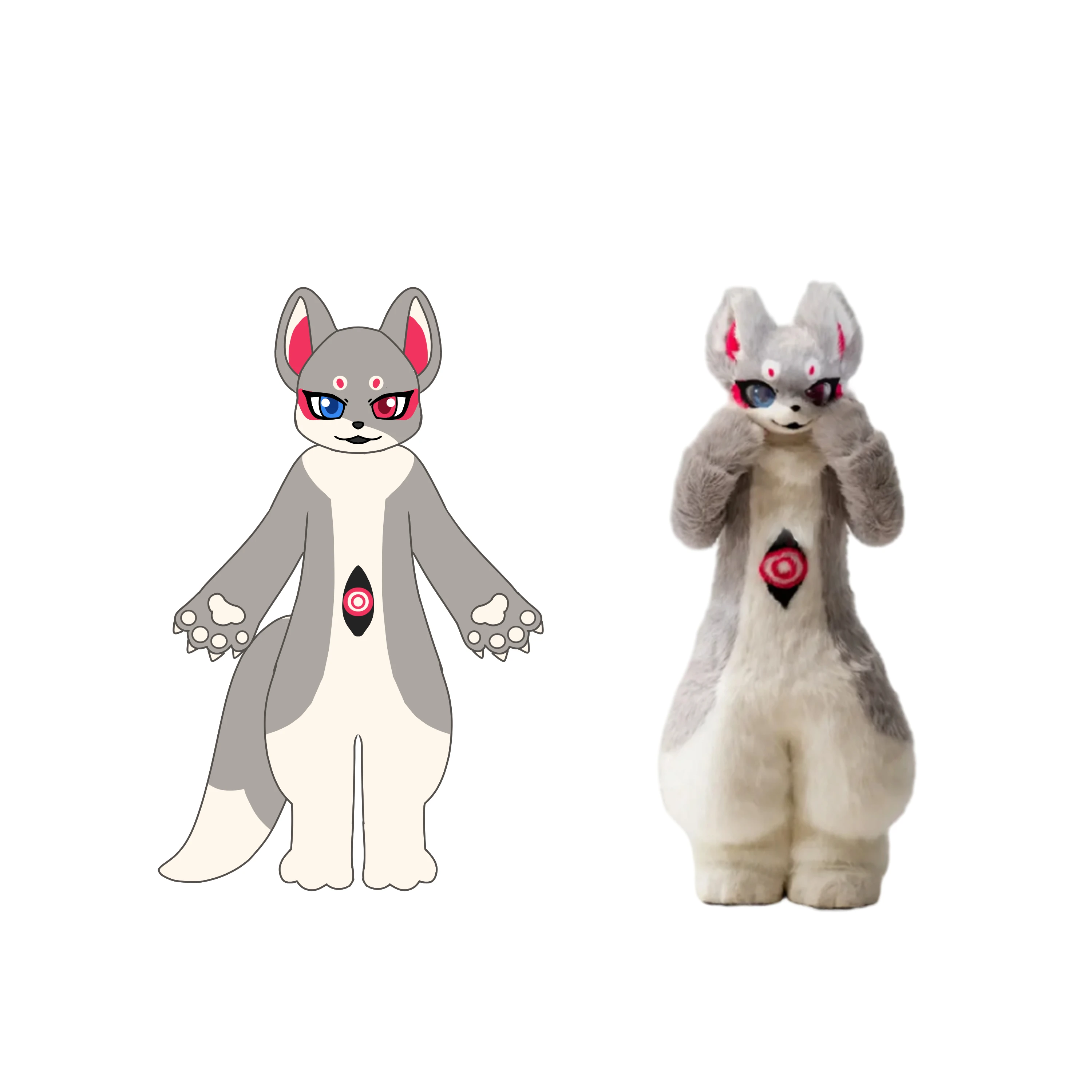 Fox Tail Halloween Costume Cosplay Adult Furrysuit Animal Costume Realistic furry mascot Comic Con Kigurumi suit