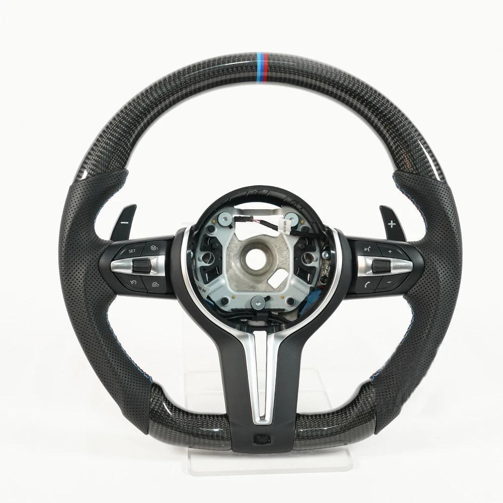 Custom Carbon Fiber Steering Wheel For BMW E30 E46 E28 E34 E39 E60 E61 E70 E71 E72 E81 E82 E84 E87 E88 E90 E91 E92 E93
