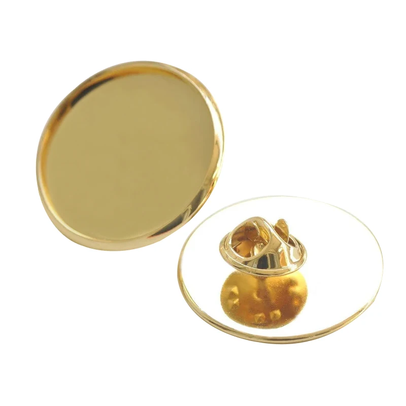 Manufacturer Custom Design Round Square Rectangle Logo Gold Metal Button Blank Sublimation Lapel Pins Badge