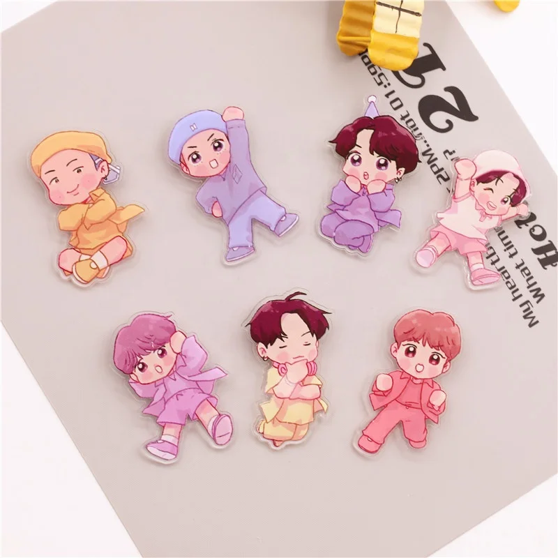 Bangtan Boys оптовая продажа KPOP Idol товар мультфильм милый акриловый