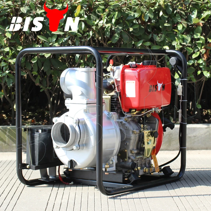 Bison(China) 4 Inch 186F Single Cylinder Diesel Engine Water Pump Agriculture Diesel Water Pumps