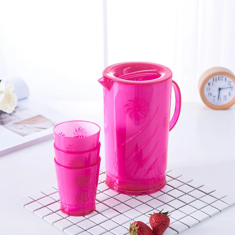 High-capacity Cheap Drinking Water Plastic Drinking Water Jug  with cup 2.1L