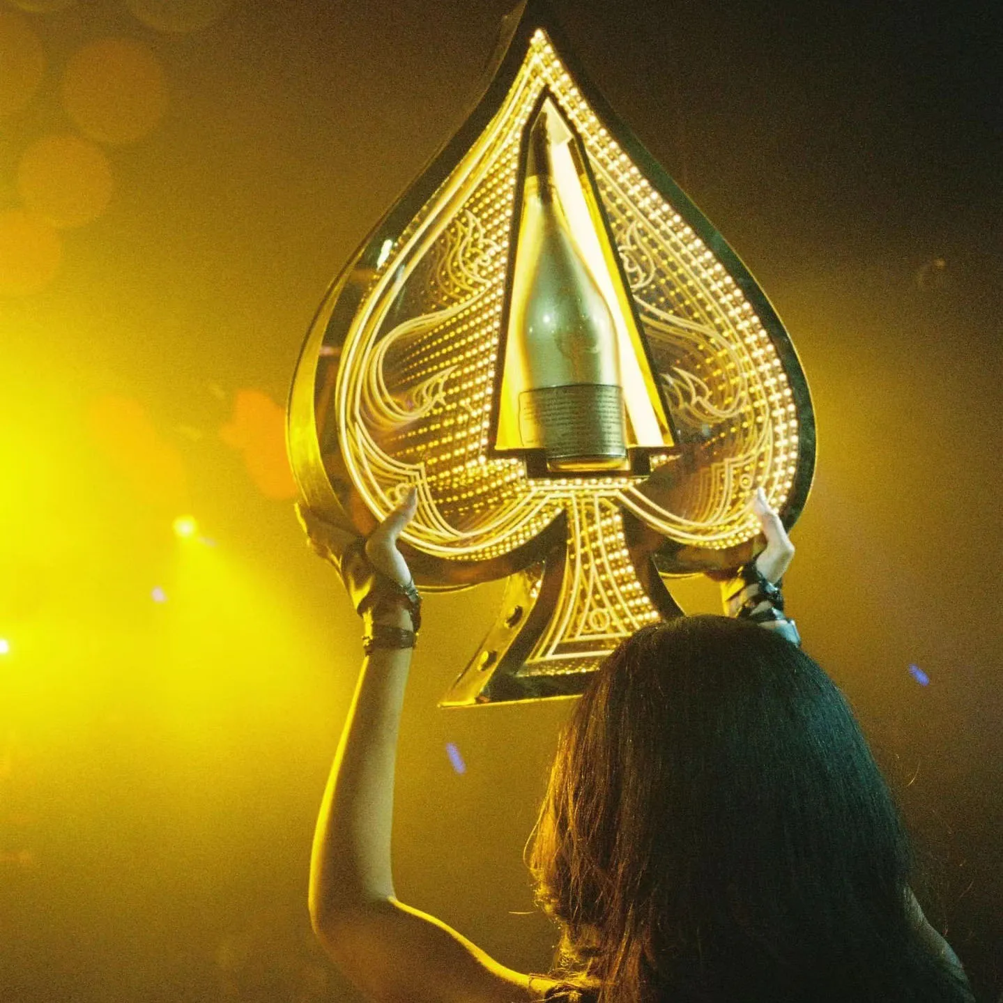 Перезаряжаемый флакон ACE OF SPADE презентатор со светодиодной подсветкой для шампанского