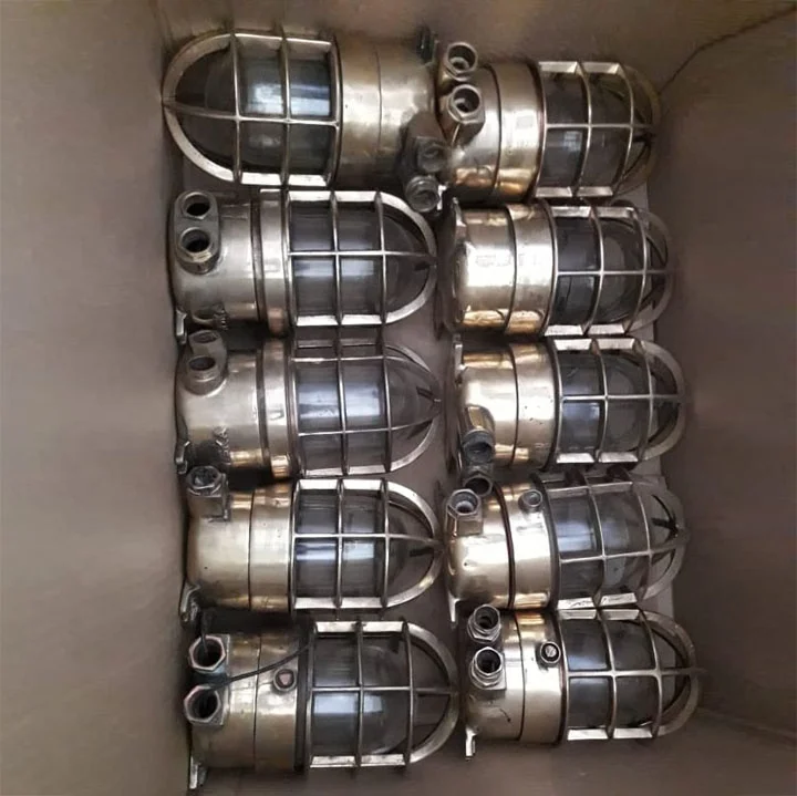 Antique Wiska Brass Ceiling Light Cargo Ships Passage Way Brass Light Bangladesh Ship Yard