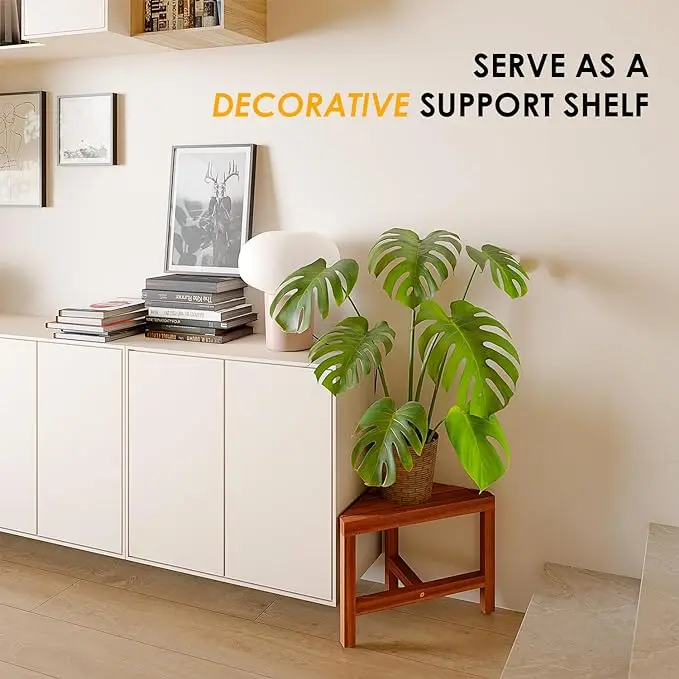 High Quality Shaving Legs Wooden Shower Foot Rest Small Shower Corner Stool Seat for Inside Shower