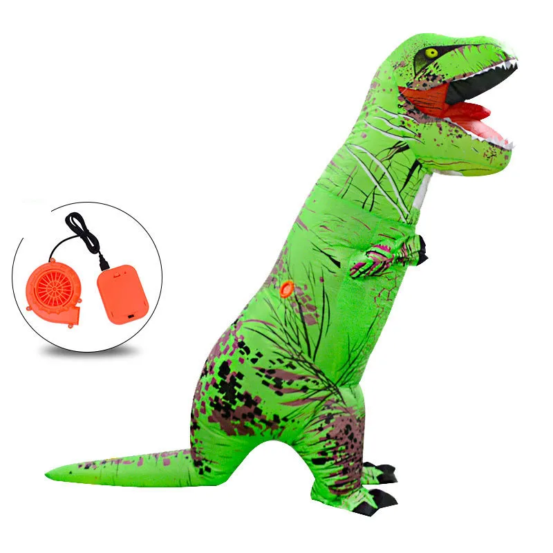 Dinosaur T Rex Costume Air Blow up Suits Halloween Inflatable rex High Quality Adult Children for Kids