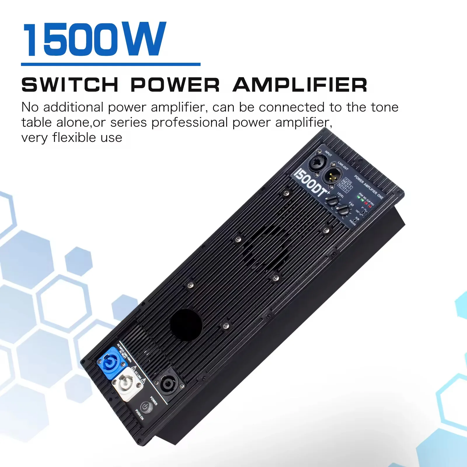 1500DT High power dj audio bass amplifier 1500W class d amplifier power supply Professional for speakers