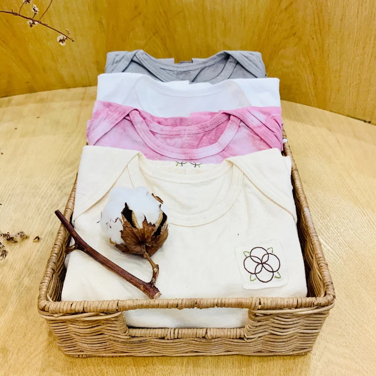 Best Quality 100% Cotton Pijama Set Short Sleeve No Dye For Little Girls Custom Logo Plastic Bag Package From Vietnam Factory