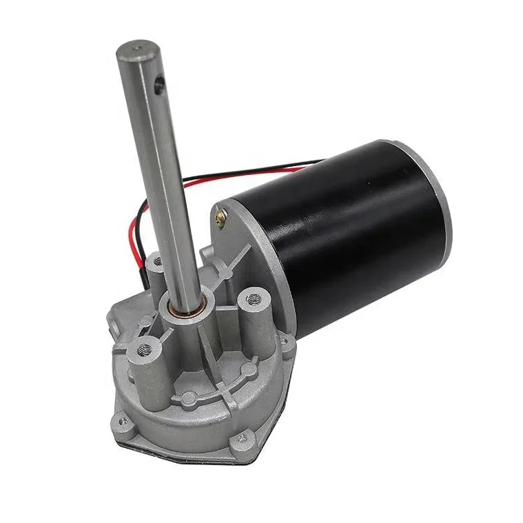 ODM&OEM 63mm worm gear engine for shutter and lifting system motor automatic Garage Door right angle motor 90w 12v dc gear motor