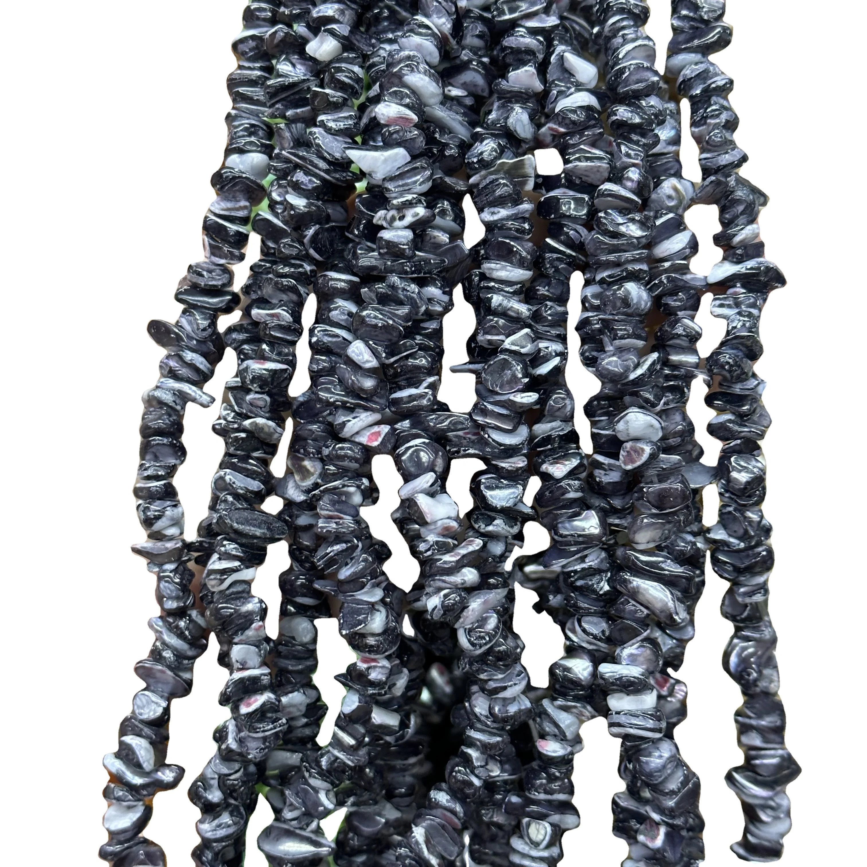 New flat stone horseshoe snail 7-8mm shell bead hairpin earrings semi-finished loose beads bracelet necklace jewelry wholesale