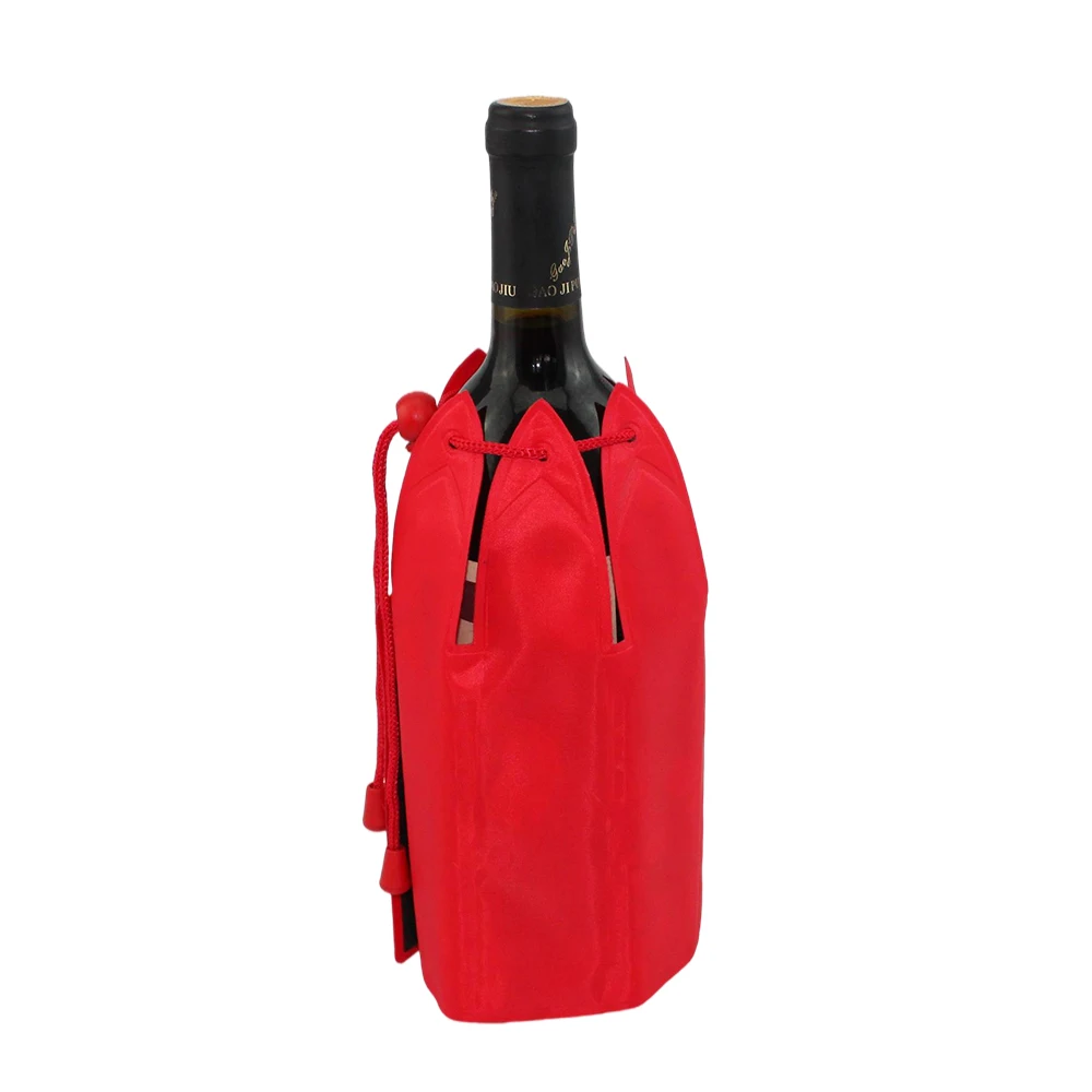 Wine cooling wrap with adjust rope  gel wine bottle sleeve waterproof wine ice bag Shanghai factory