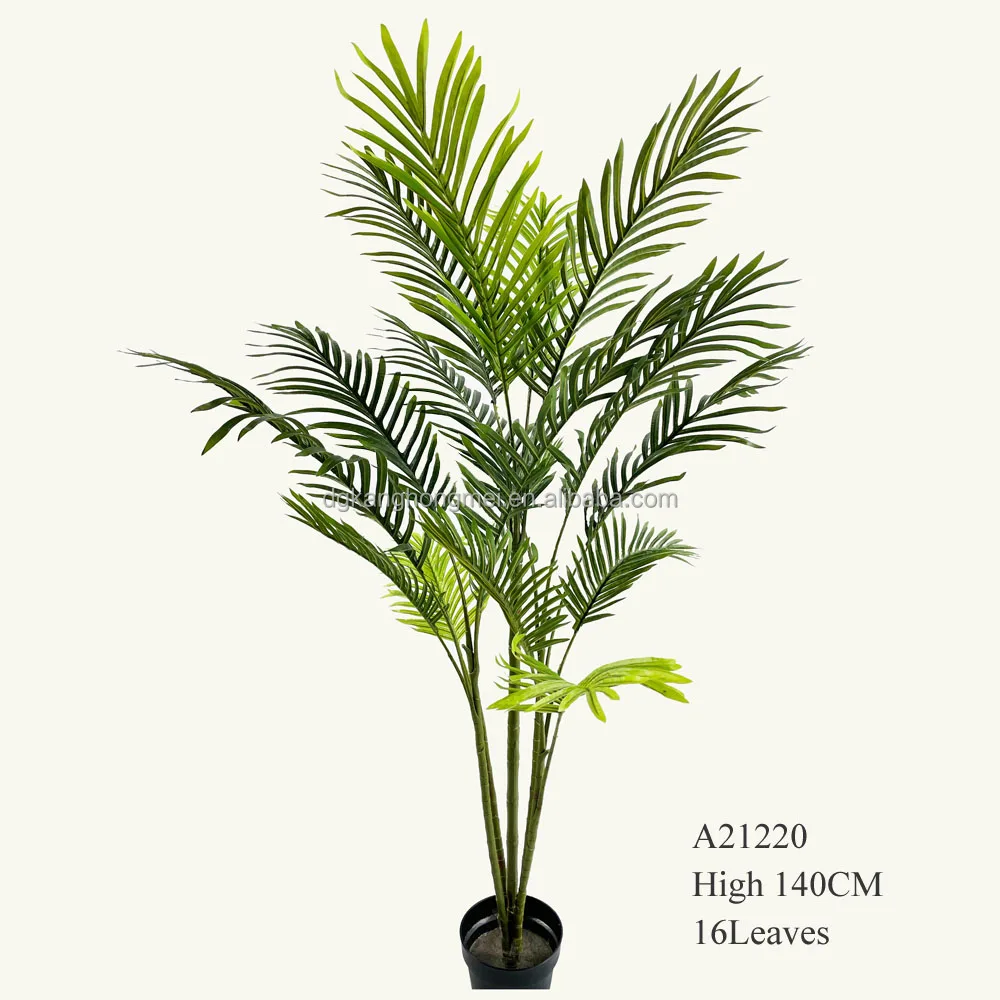 Artificial Plant Cycas Palm Phoenix Hawaiian Rhapis  tree in pot For Indoor Outdoor Garden Home Decoration