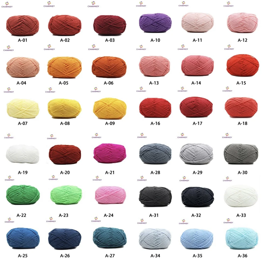 Charmkey высокоэластичная и Высококачественная 100% акриловая пряжа для ручного вязания