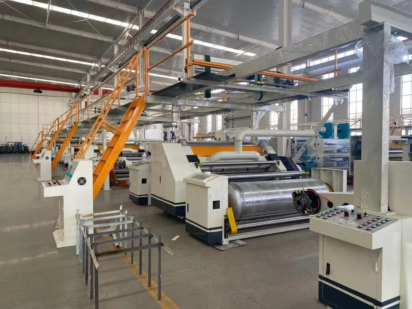 Automatic double wall 3 5 7 layer corrugated box cardboard carton paperboard corrugated cardboard production line