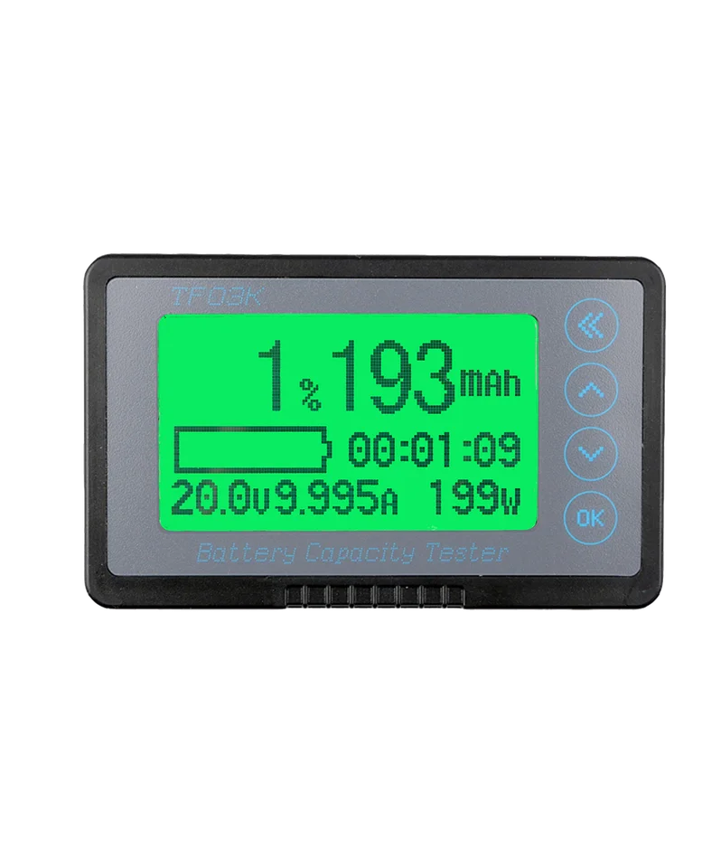 Тестер емкости аккумулятора TF03K 50A-500A измеритель напряжения и тока Coulomb для электромобиля